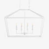 Denison White Rectangular Lantern