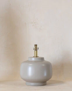 Vintage Taupe Table Lamp Base