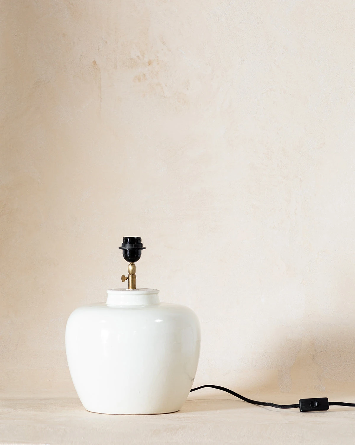Vintage White Glazed Lamp - Image 2